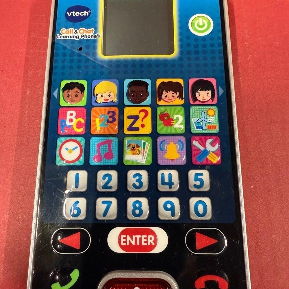 VTech Call & Chat Learning Phone - Blue - Picture 6 of 8